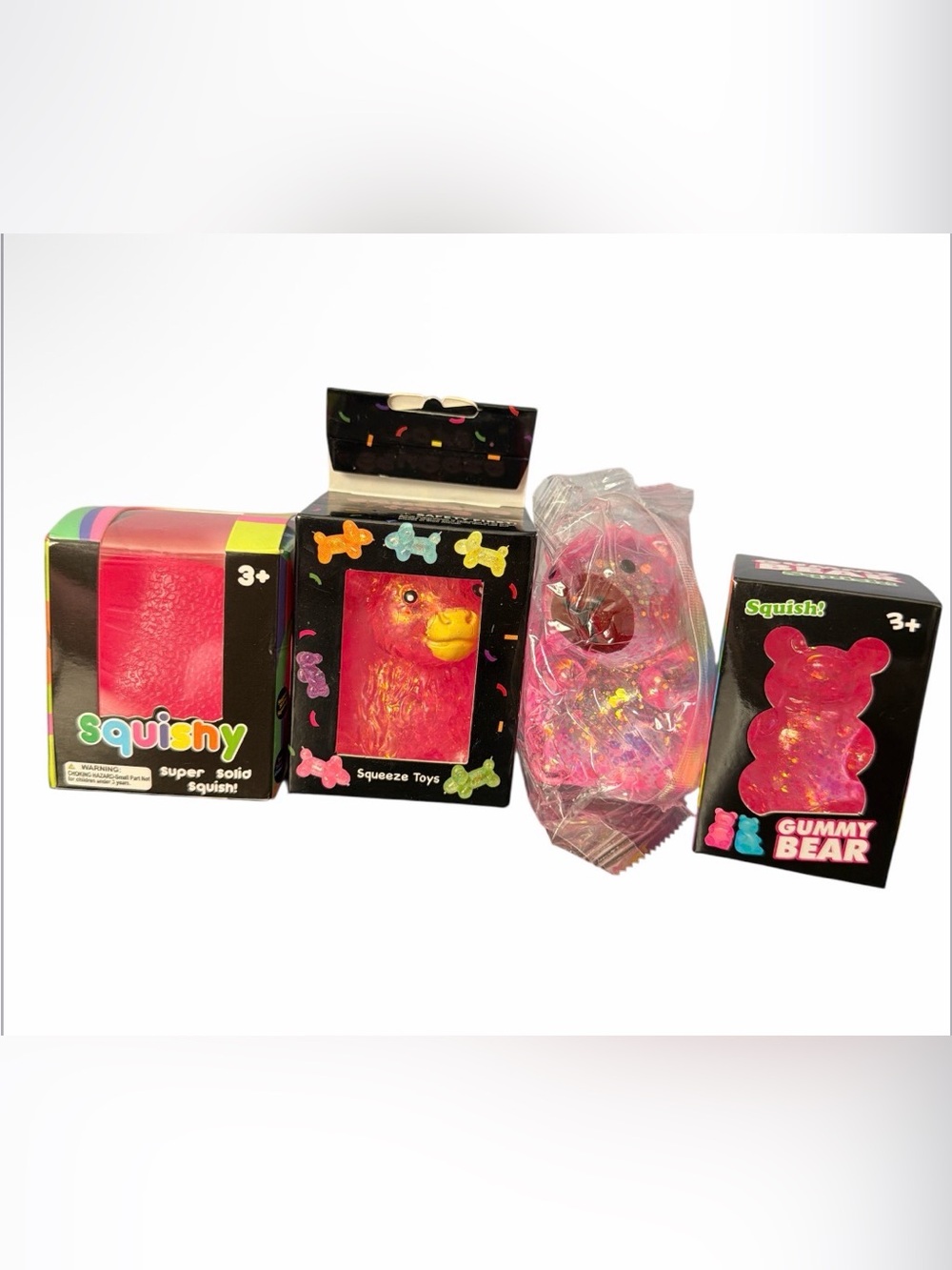 UNBRANDED Pink Squish Fidget Toy BUNDLE- 4 Squishes (NWT)